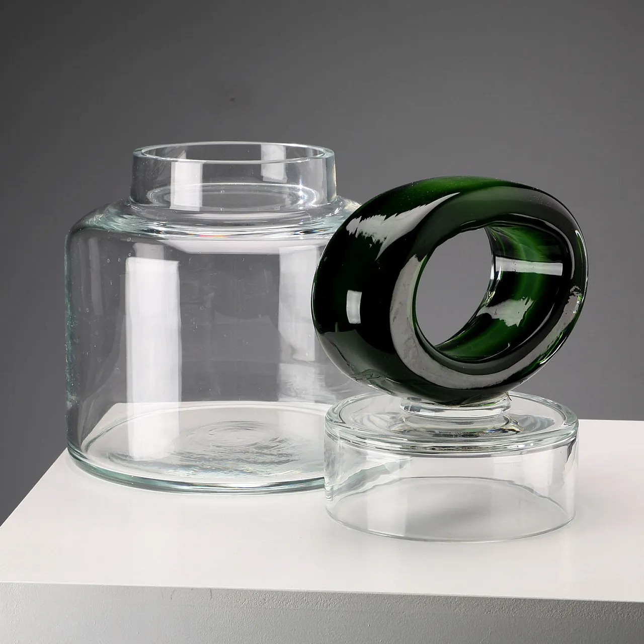 Vaso con coperchio, Vetreria Fratelli Toso Murano, '900 5
