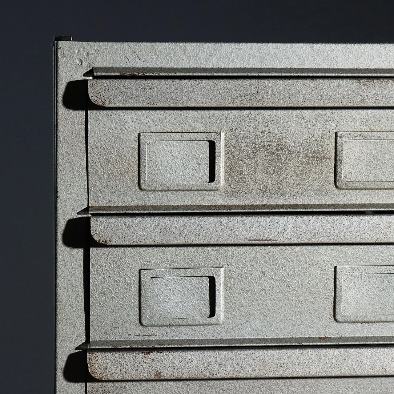 Metal classifier with ten drawers, 20th century 5