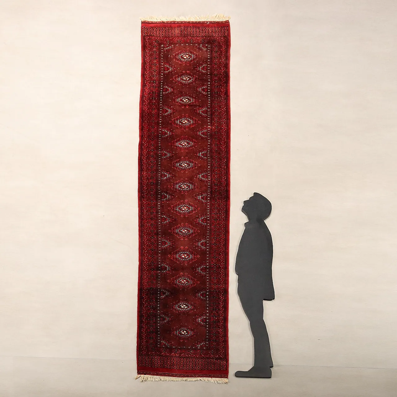 Bukhara rug in cotton and wool, 20th century 2