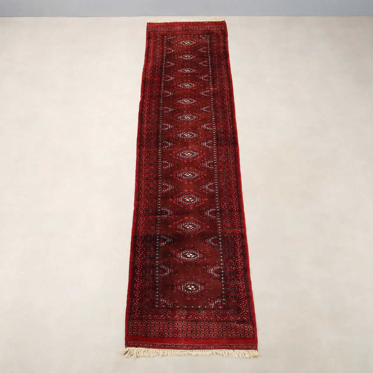 Bukhara rug in cotton and wool, 20th century 3