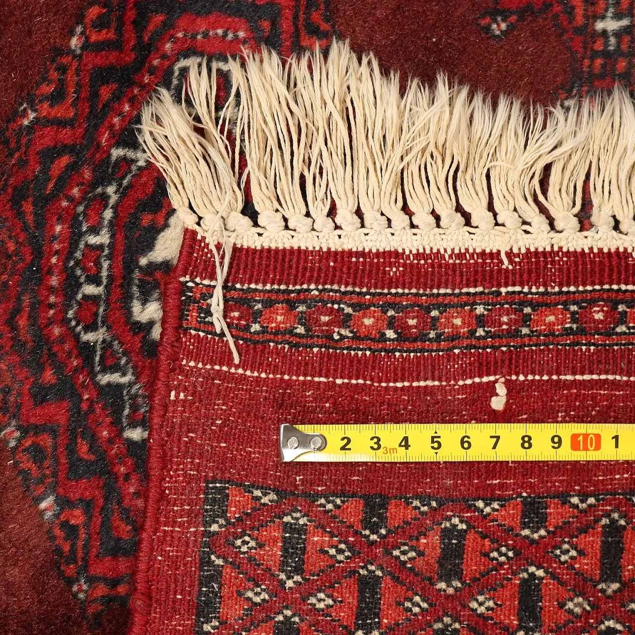Bukhara rug in cotton and wool, 20th century 7