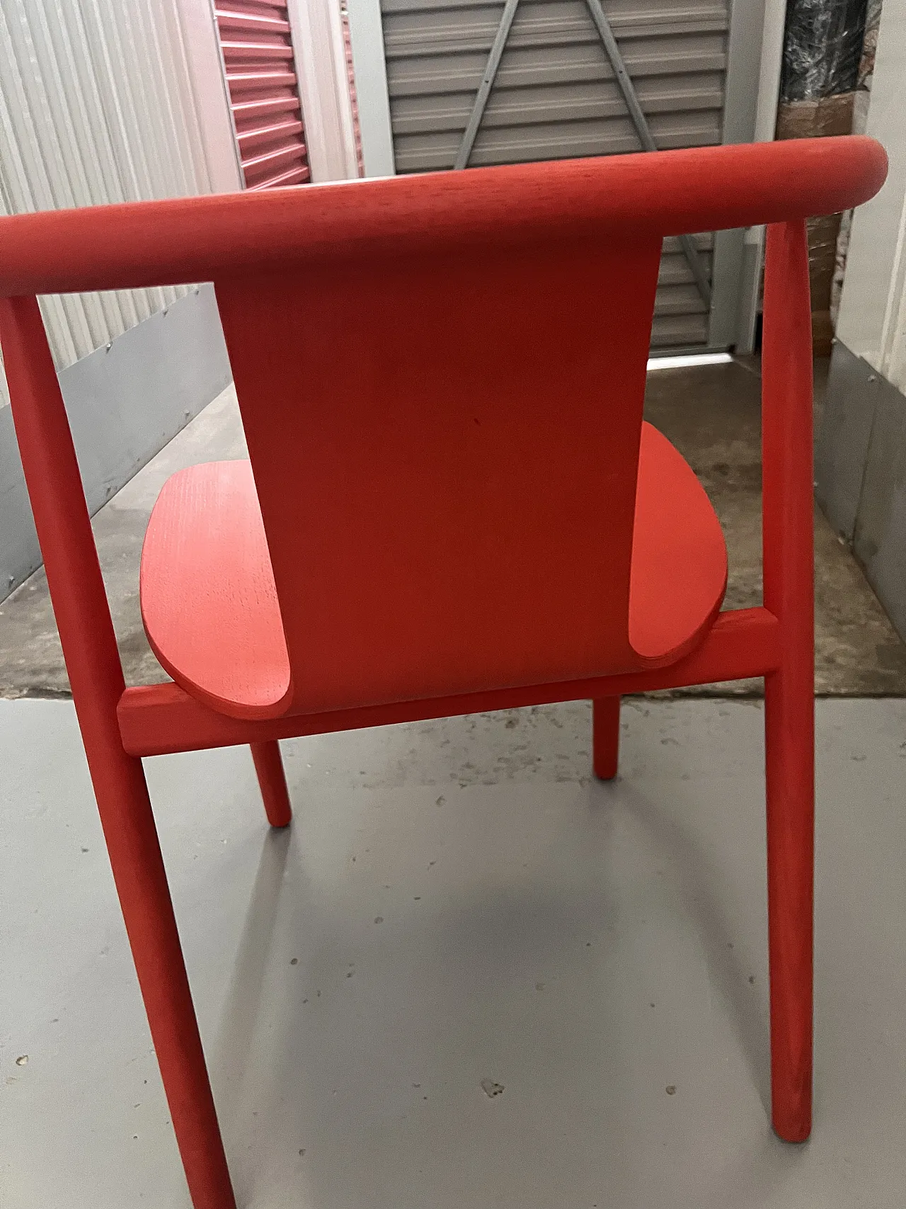 Set of 4 "Bac" Cappellini Chairs - Design Jasper Morrison in cherry colour 4