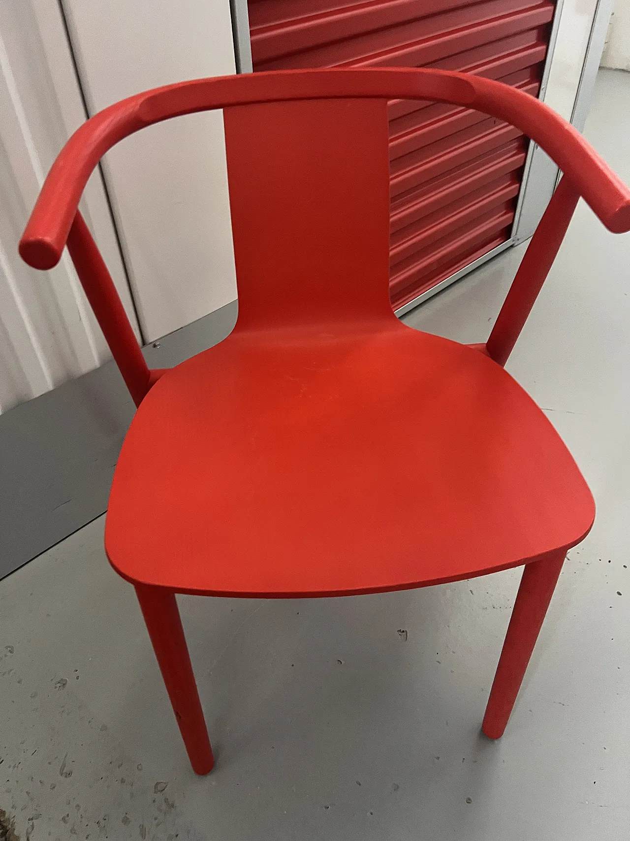 Set of 4 "Bac" Cappellini Chairs - Design Jasper Morrison in cherry colour 6