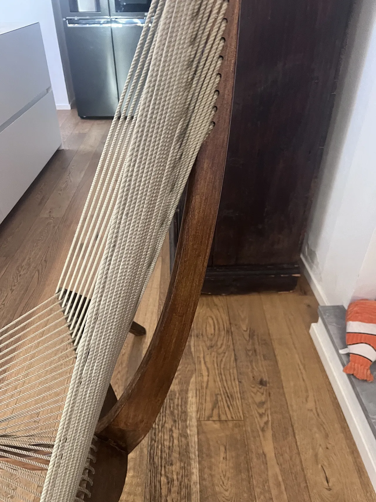 Harp or Arpa designer armchair by Jorgen H. in Brown, 1960s 8