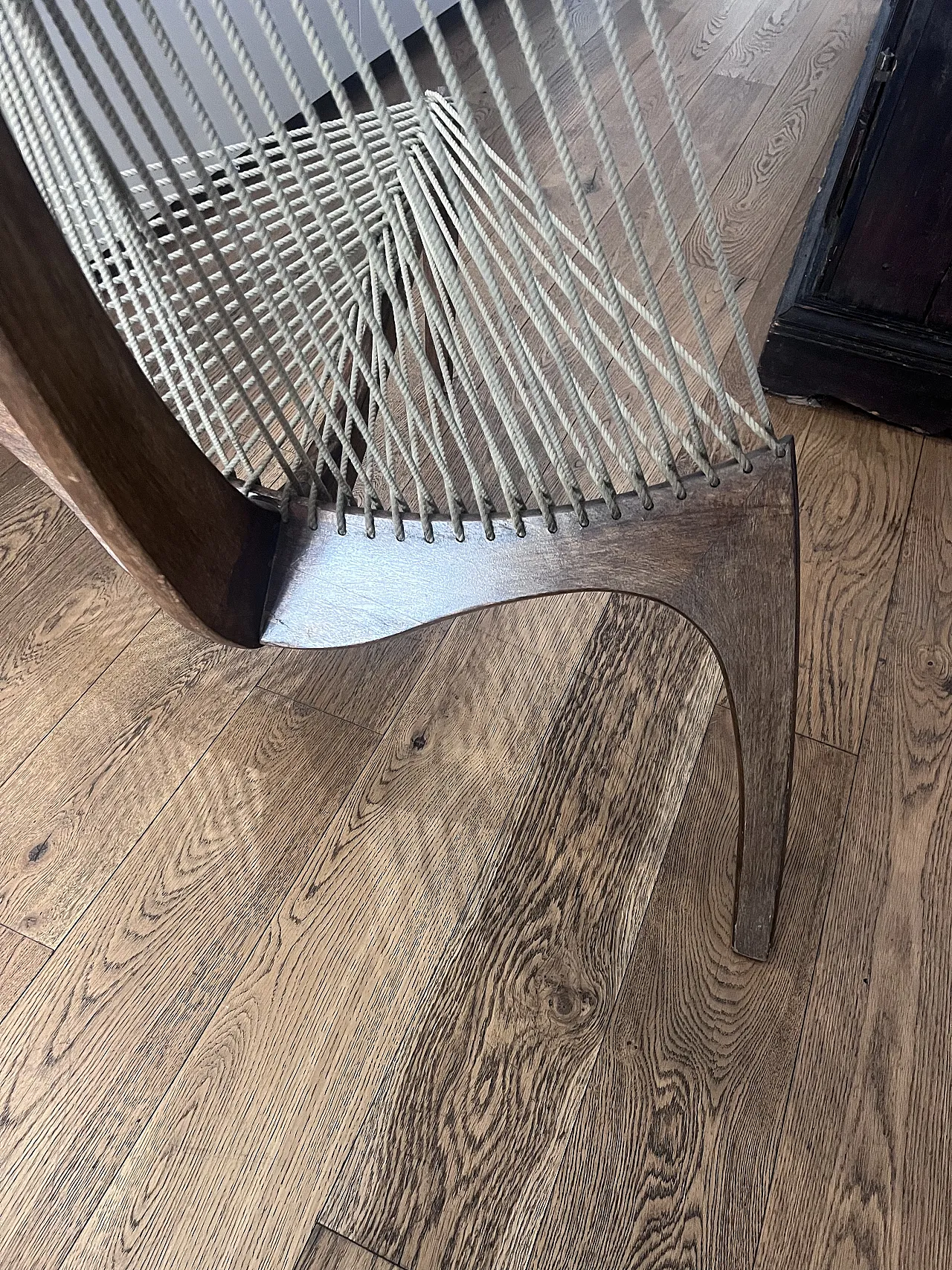 Harp or Arpa designer armchair by Jorgen H. in Brown, 1960s 13