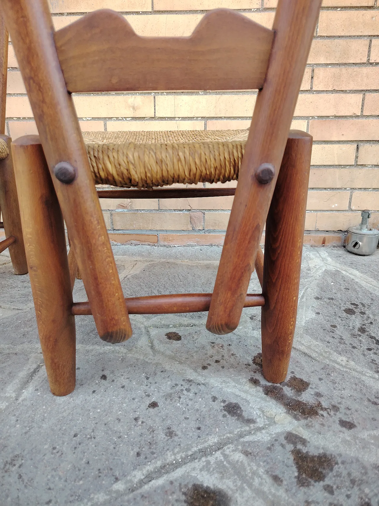 Pair of rare Gio Ponti fireplace chairs from the 1940s 12