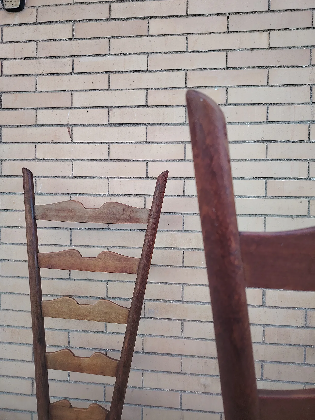 Pair of rare Gio Ponti fireplace chairs from the 1940s 15