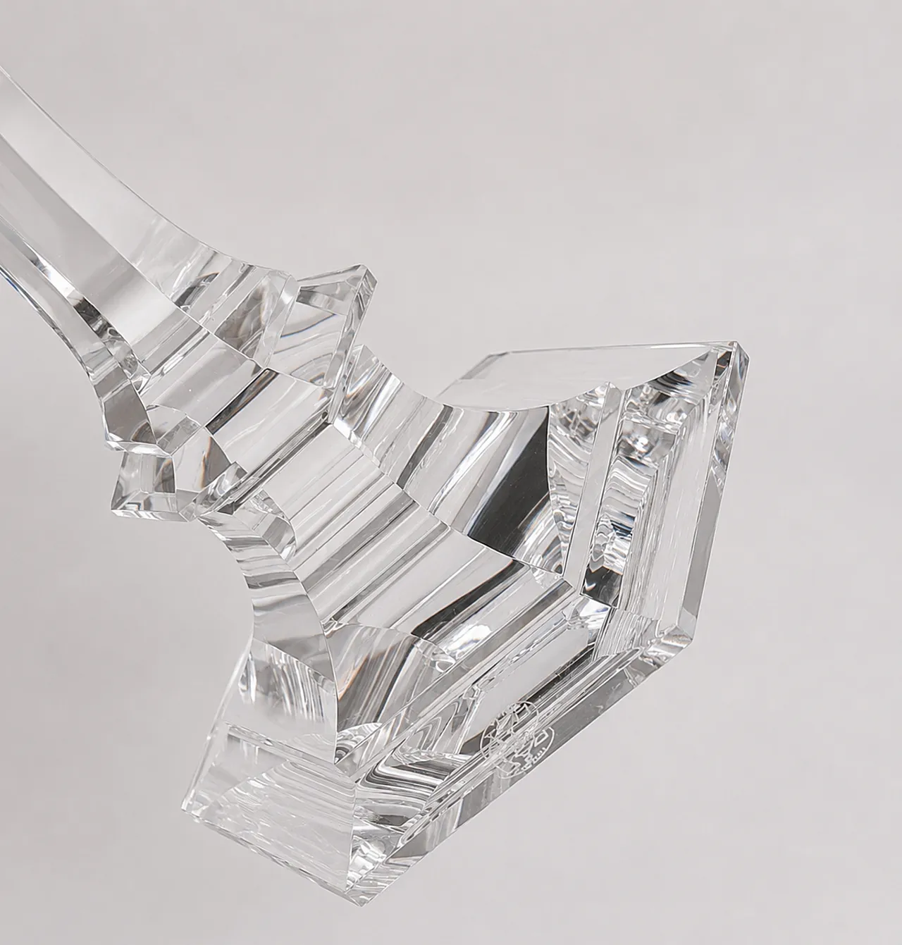 Baccarat - Candlestick (2) - Crystal, Glass - Harcourt candlestick Red 2