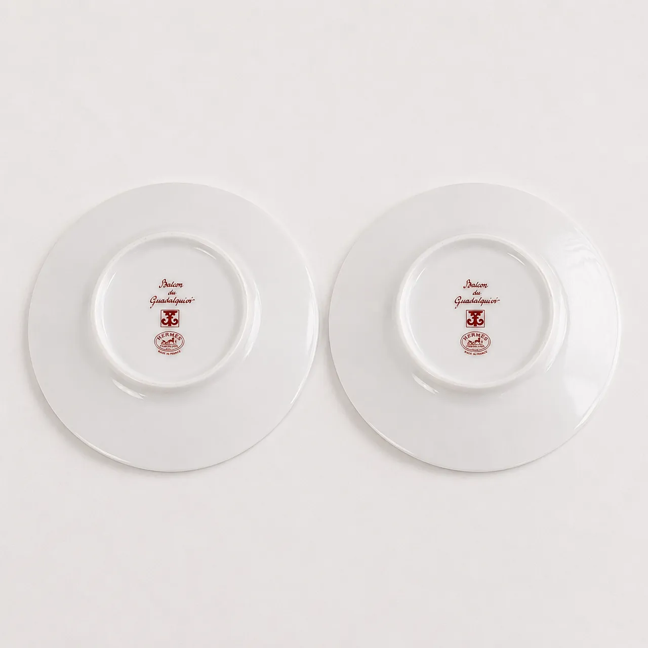 Hermes Balcon du Guadalquivir Red Tea Cup Saucer Tableware 2 set 10