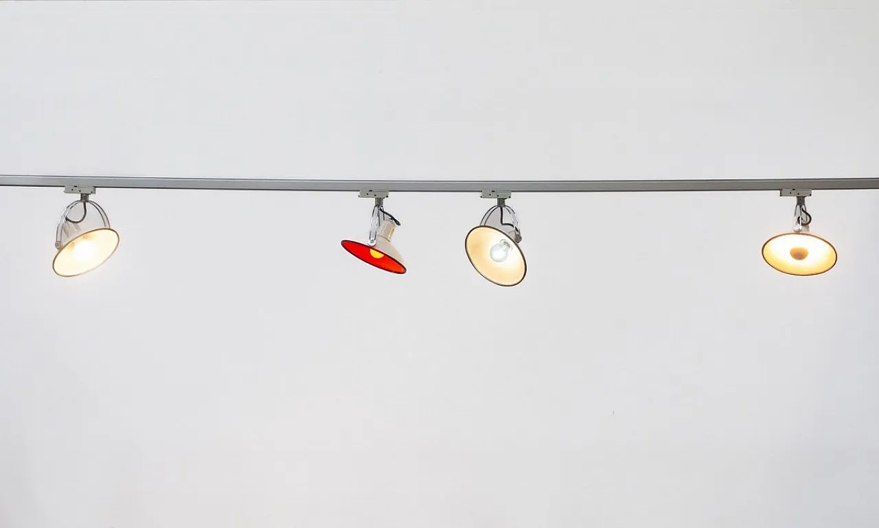 4 Moon lamps from Philip with Track from Nokia, 1980s 2