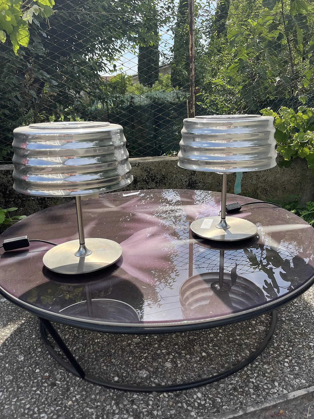 Coppia di lampade da tavolo Penta light, anni '90 2