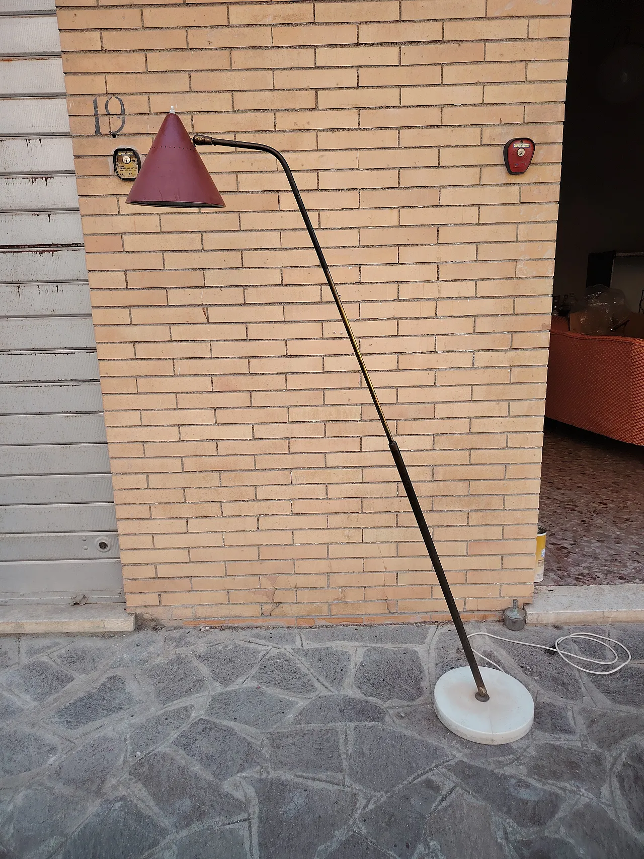 Floor lamp by Giuseppe Ostuni for Oluce, 1950s 8