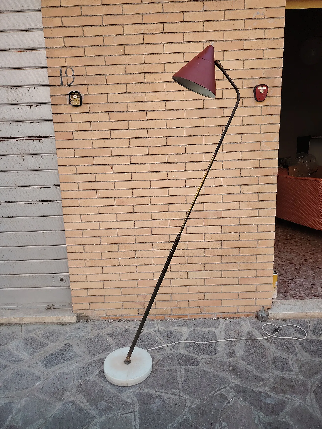 Floor lamp by Giuseppe Ostuni for Oluce, 1950s 10