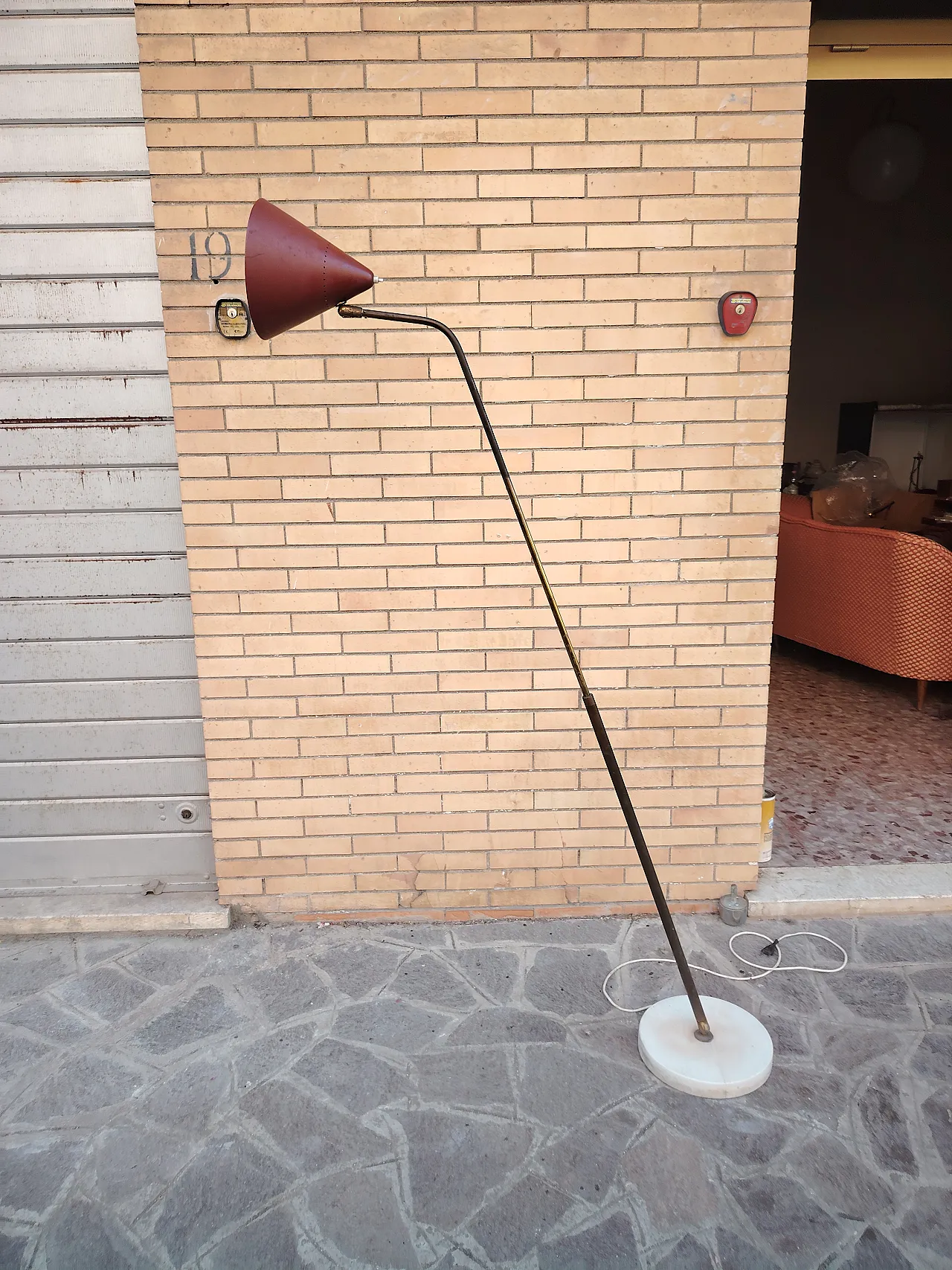 Floor lamp by Giuseppe Ostuni for Oluce, 1950s 16