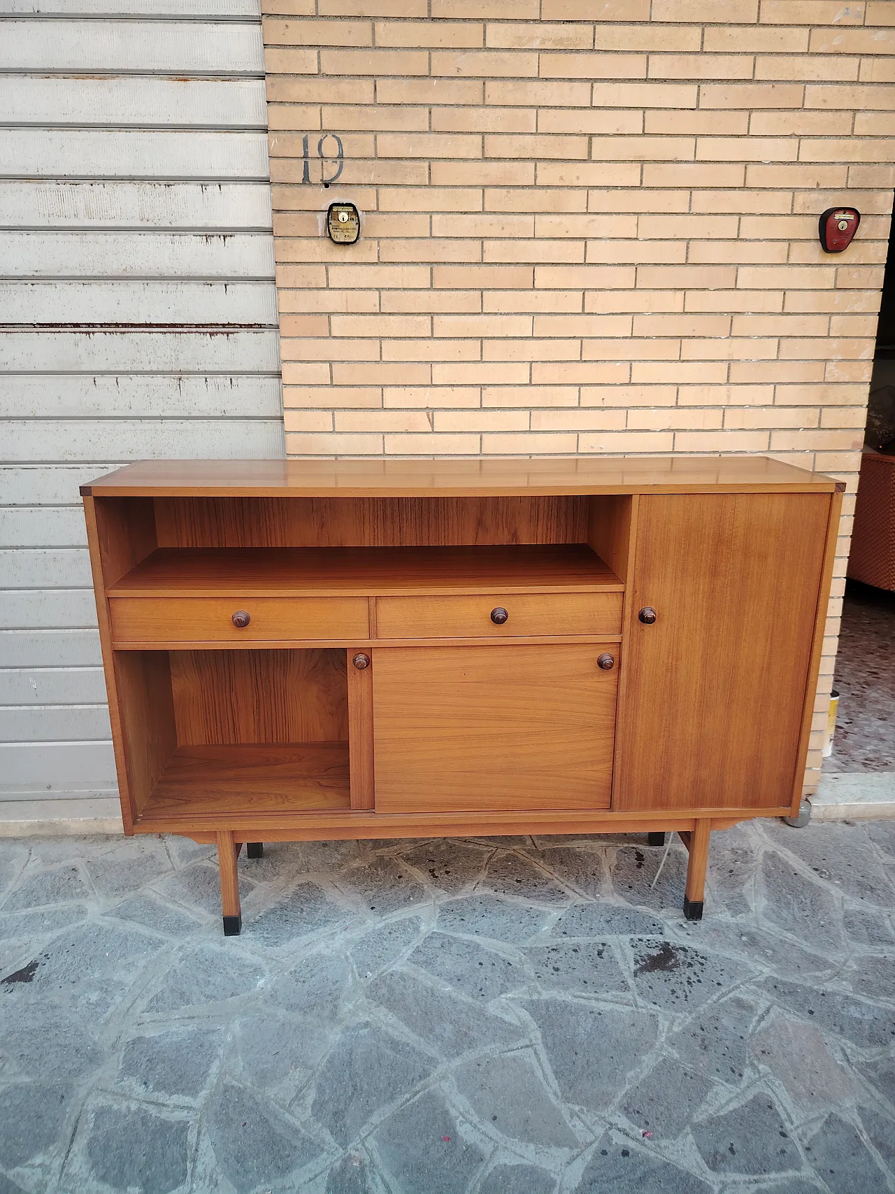 Highboard sideboard in teak, 1960s 17