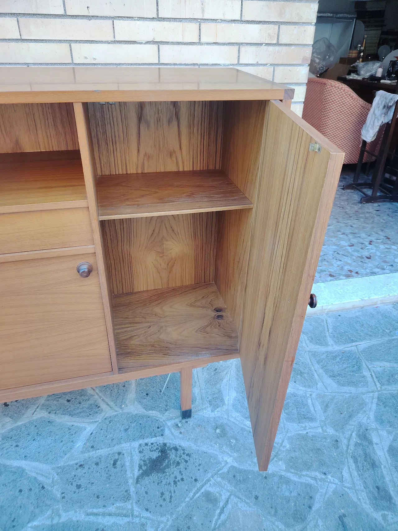 Highboard sideboard in teak, 1960s 18