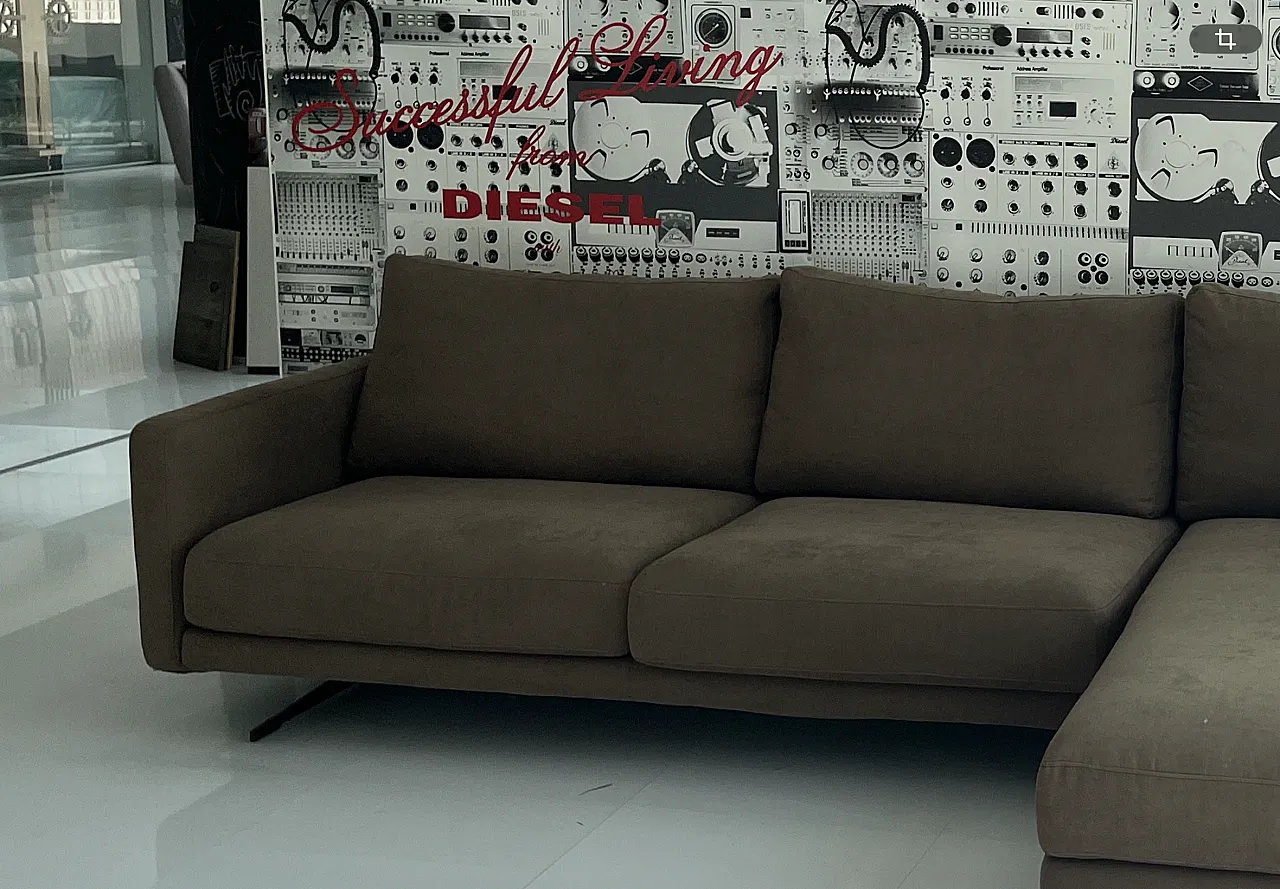 Divano con chaise longue, anni 2000 2