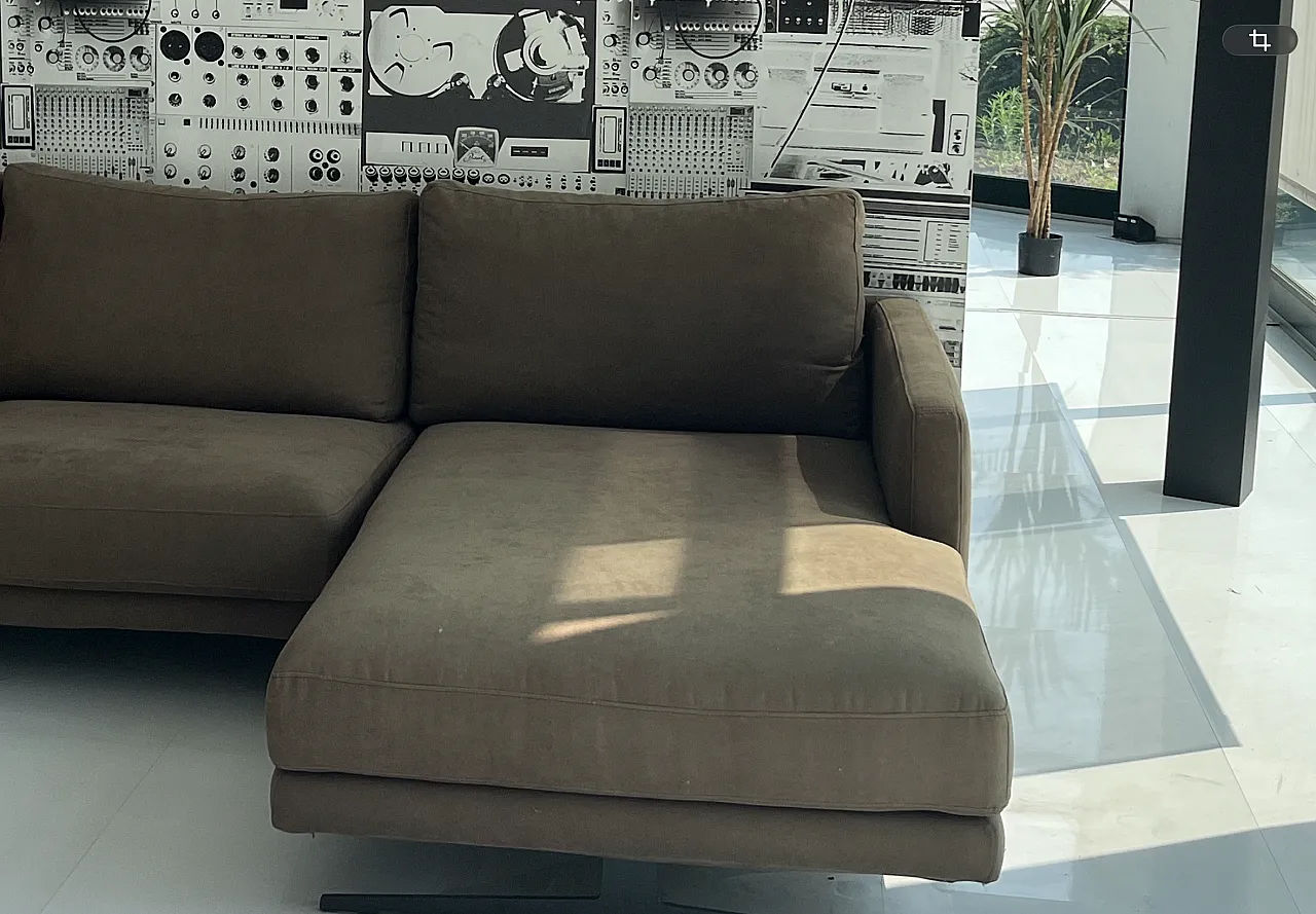 Divano con chaise longue, anni 2000 3