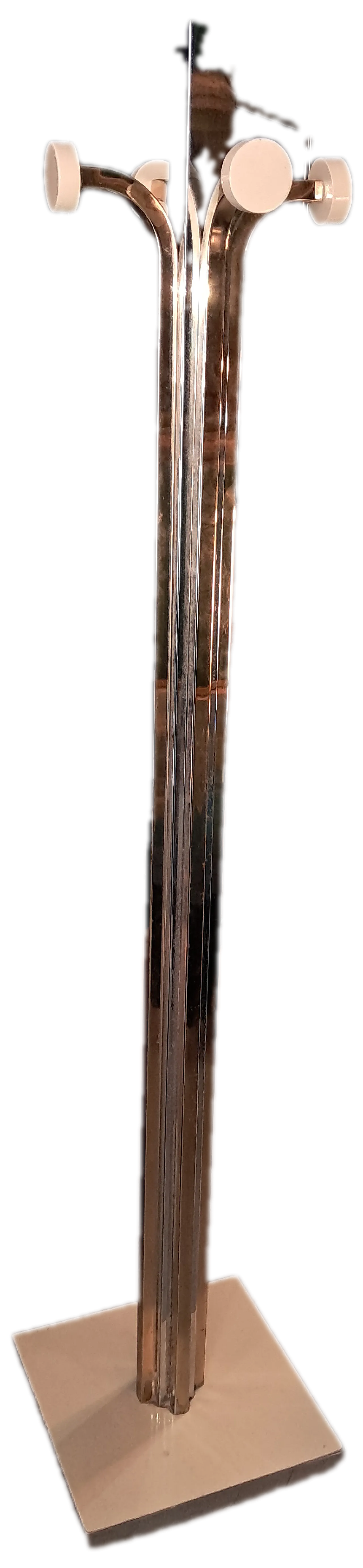 Brass and chromed coat hanger by Renato Zevi, 1970s 1