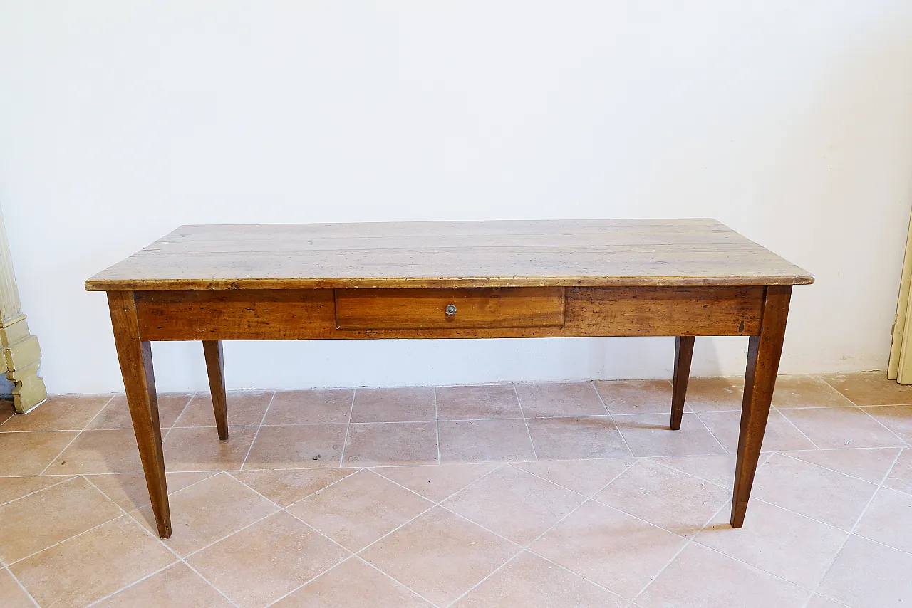 French table in wooden directory style, 18th century 4