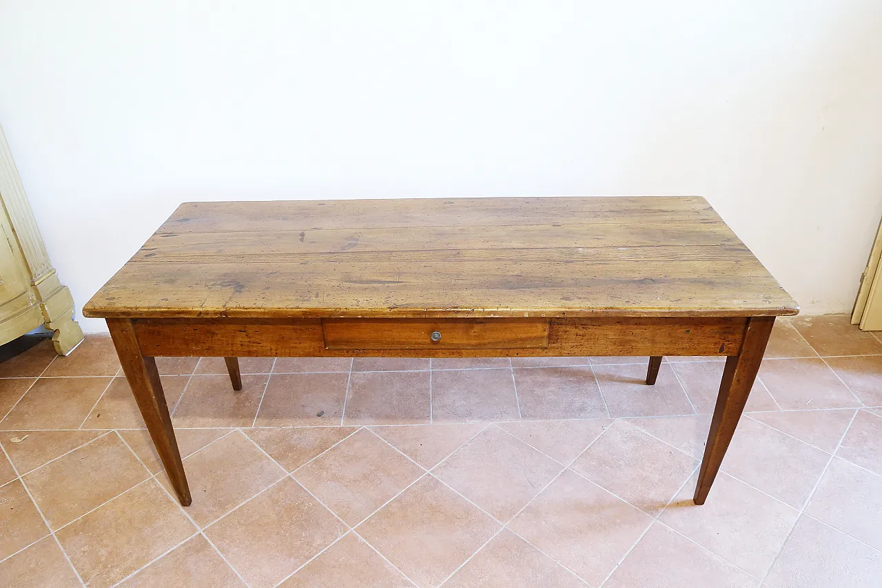French table in wooden directory style, 18th century 5