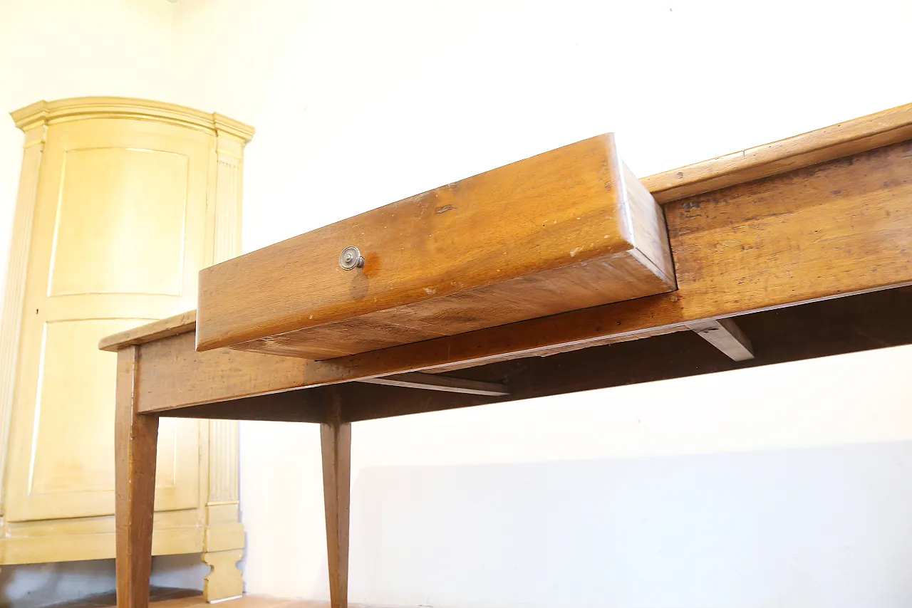 French table in wooden directory style, 18th century 8