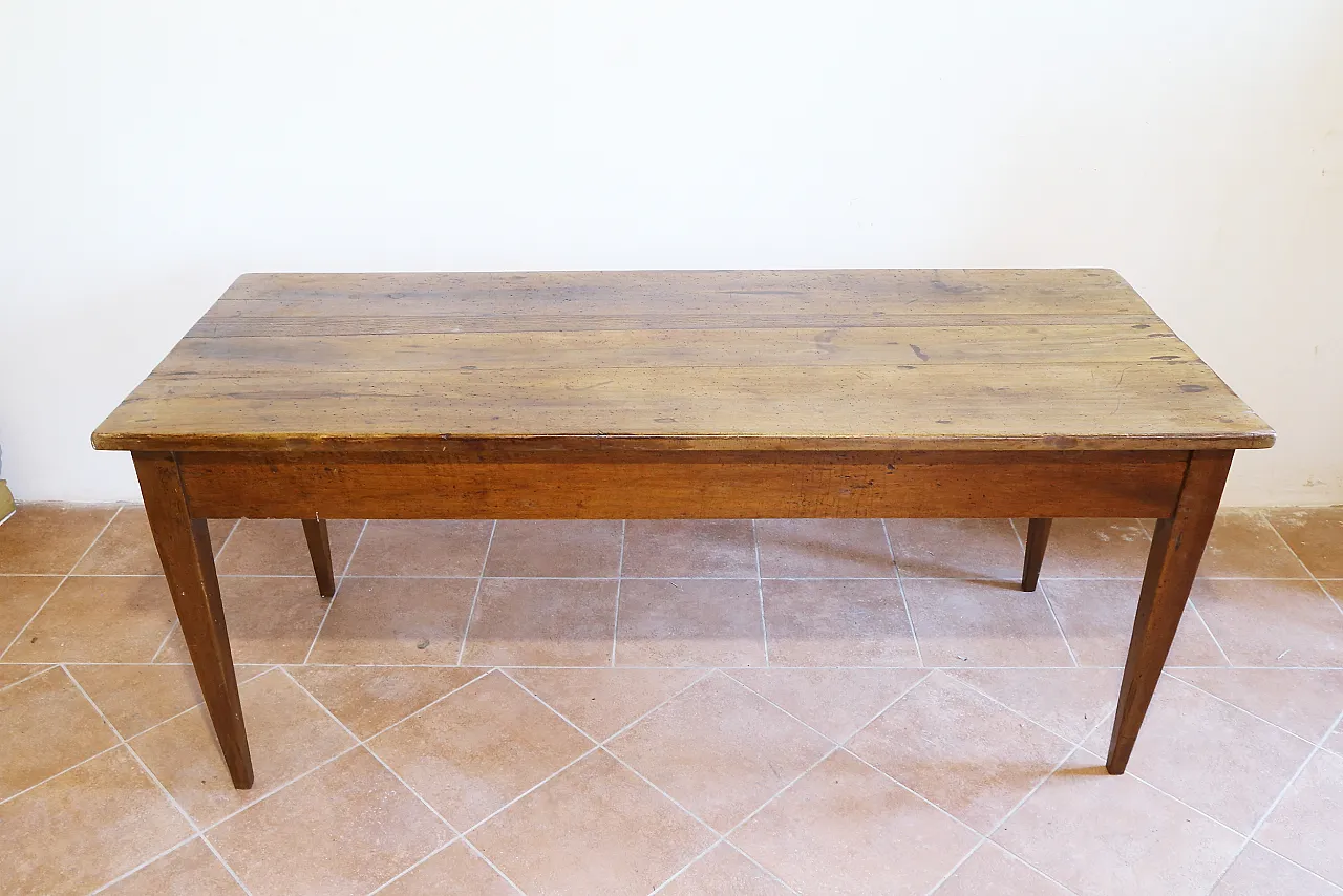 French table in wooden directory style, 18th century 17