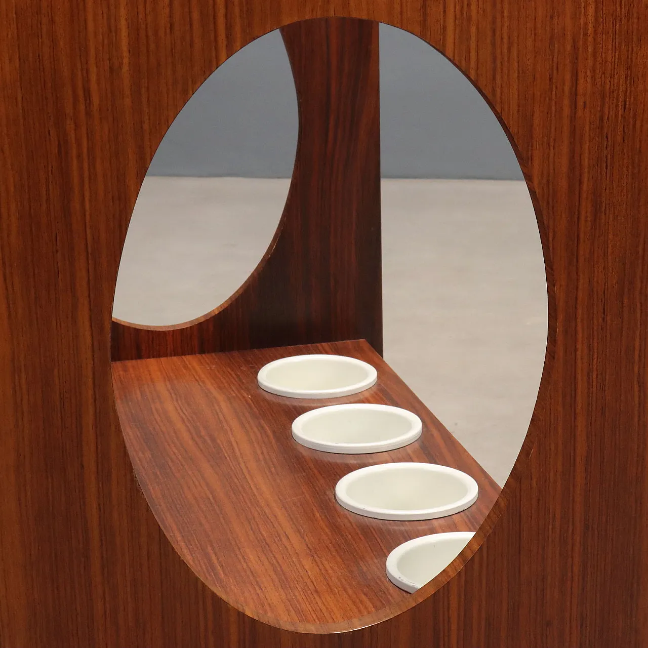 Cart in wood and glass, 1960s 4