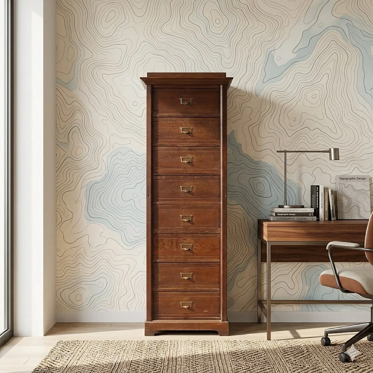 Oak chest of drawers, ealry 20th century 2