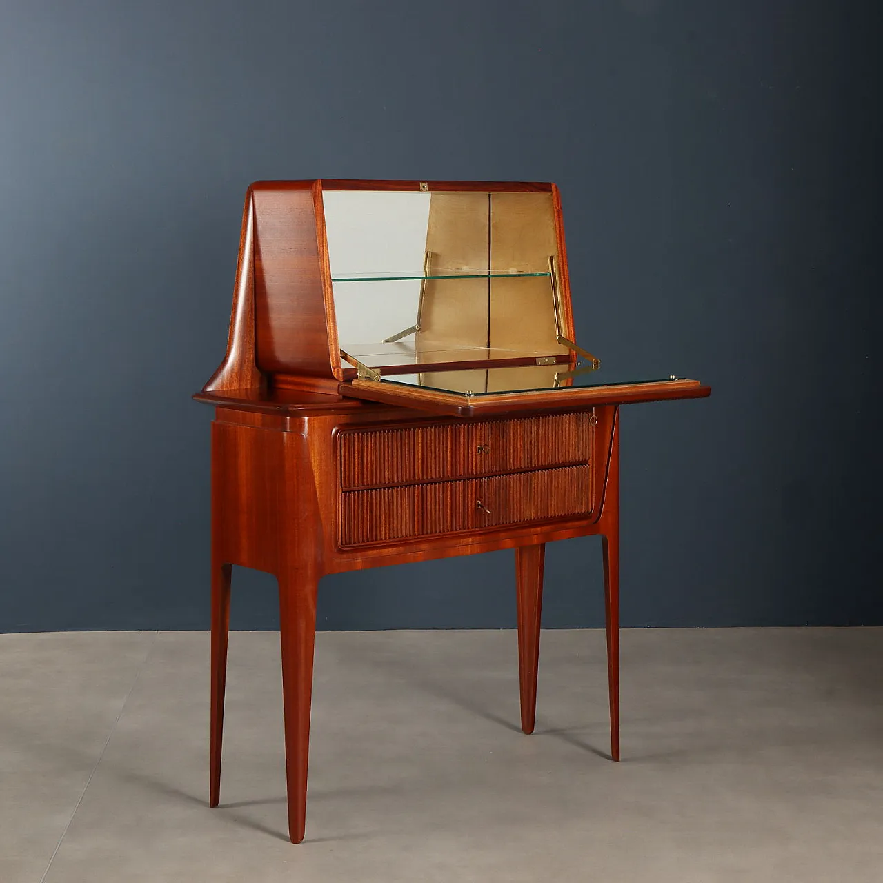 Mobile bar in legno, anni '50 2
