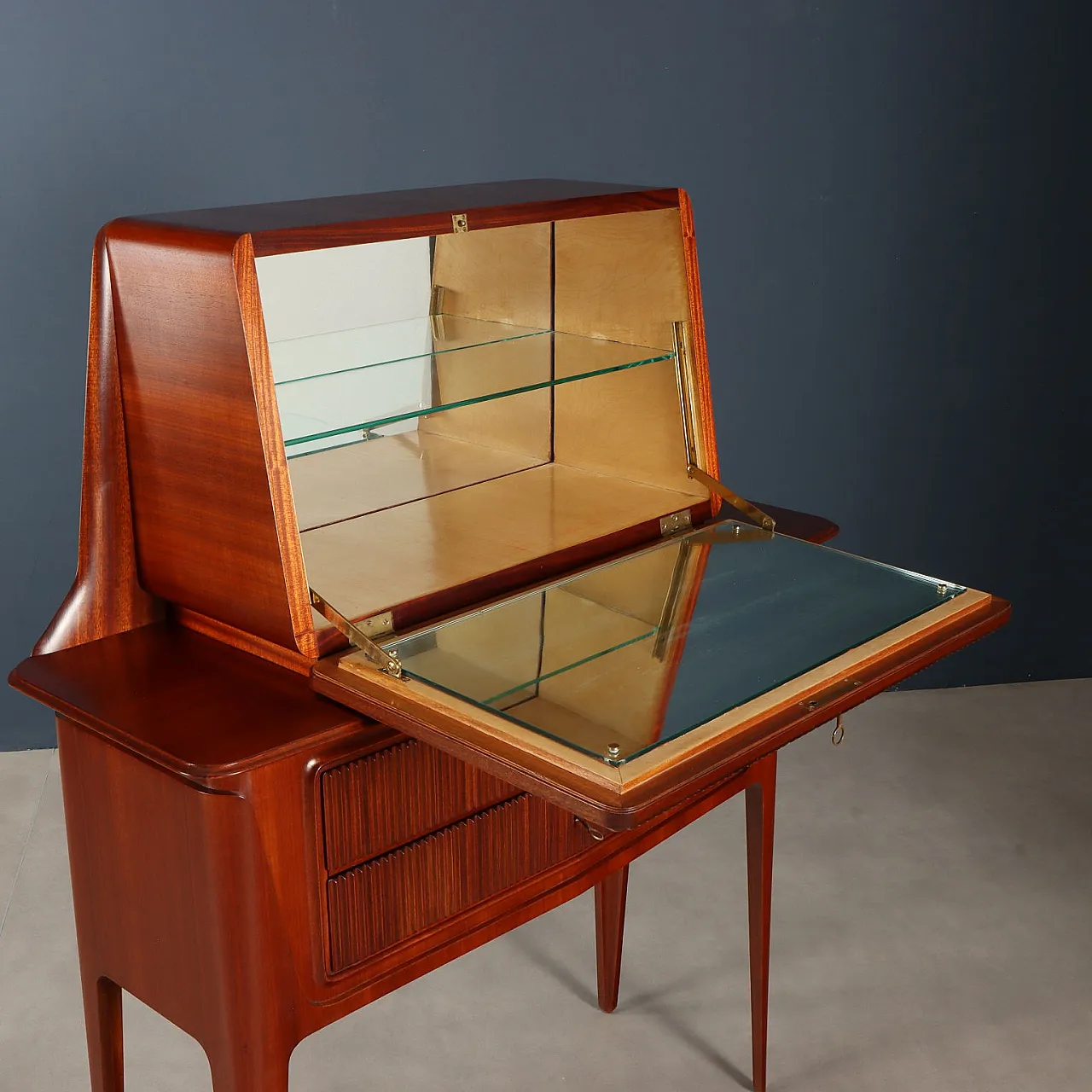 Mobile bar in legno, anni '50 3