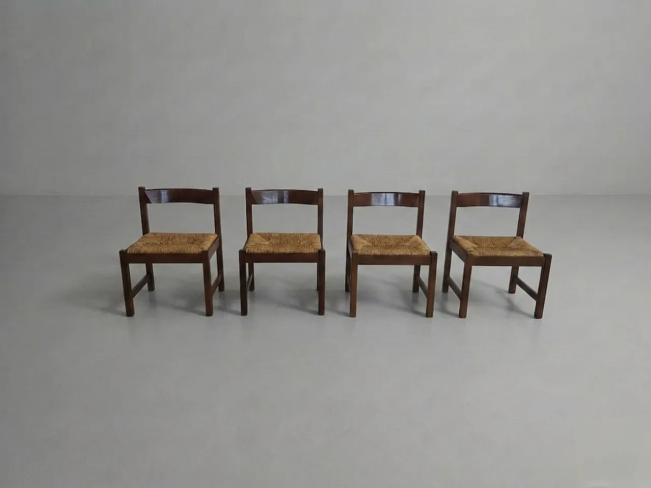 4 Torbecchia chairs and table, G.Michelucci for Poltronova, 1960s 2
