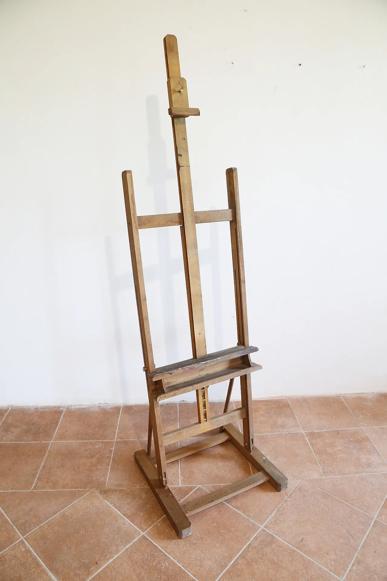 Beech wood painter's studio easel, 1970s 5