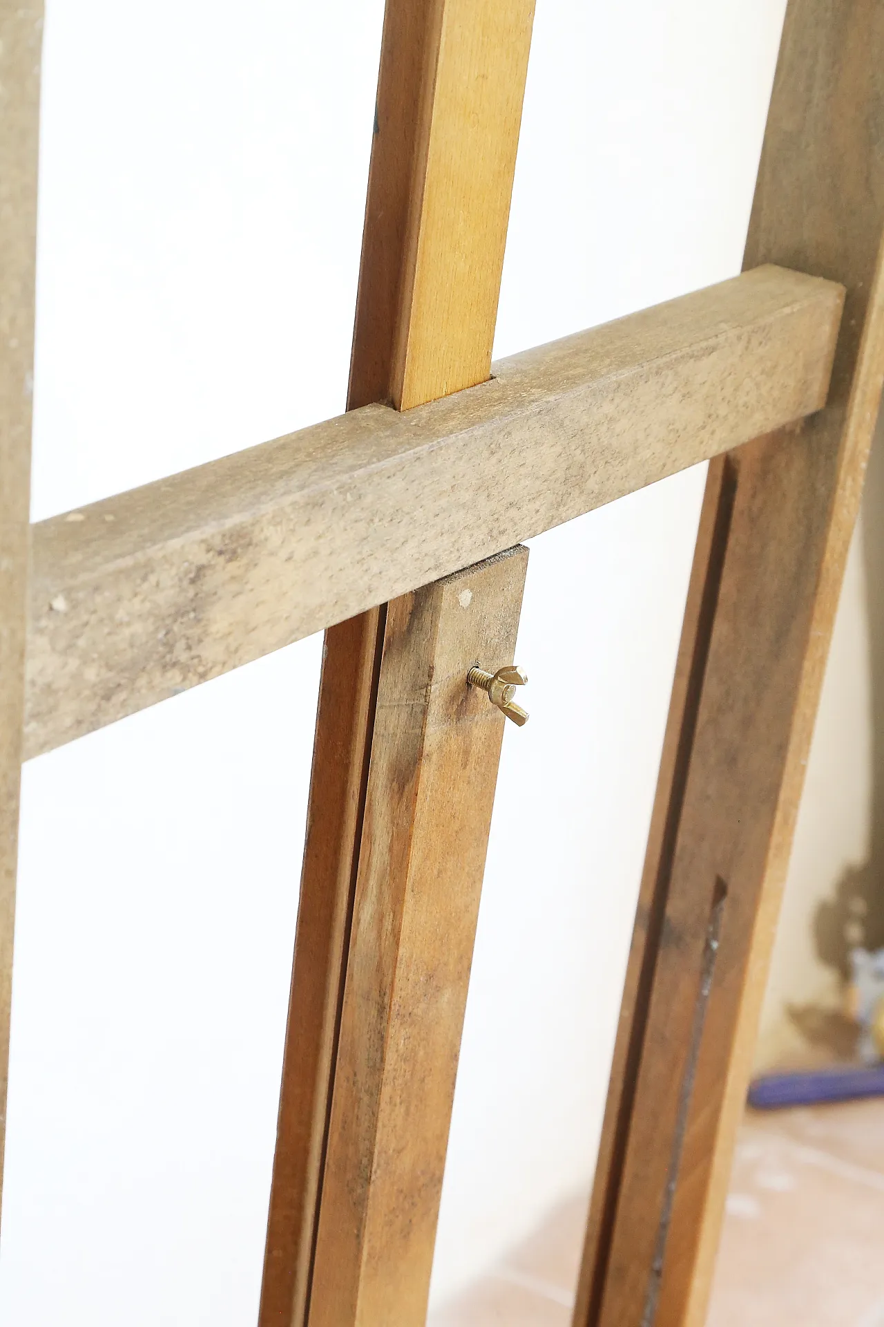 Beech wood painter's studio easel, 1970s 15