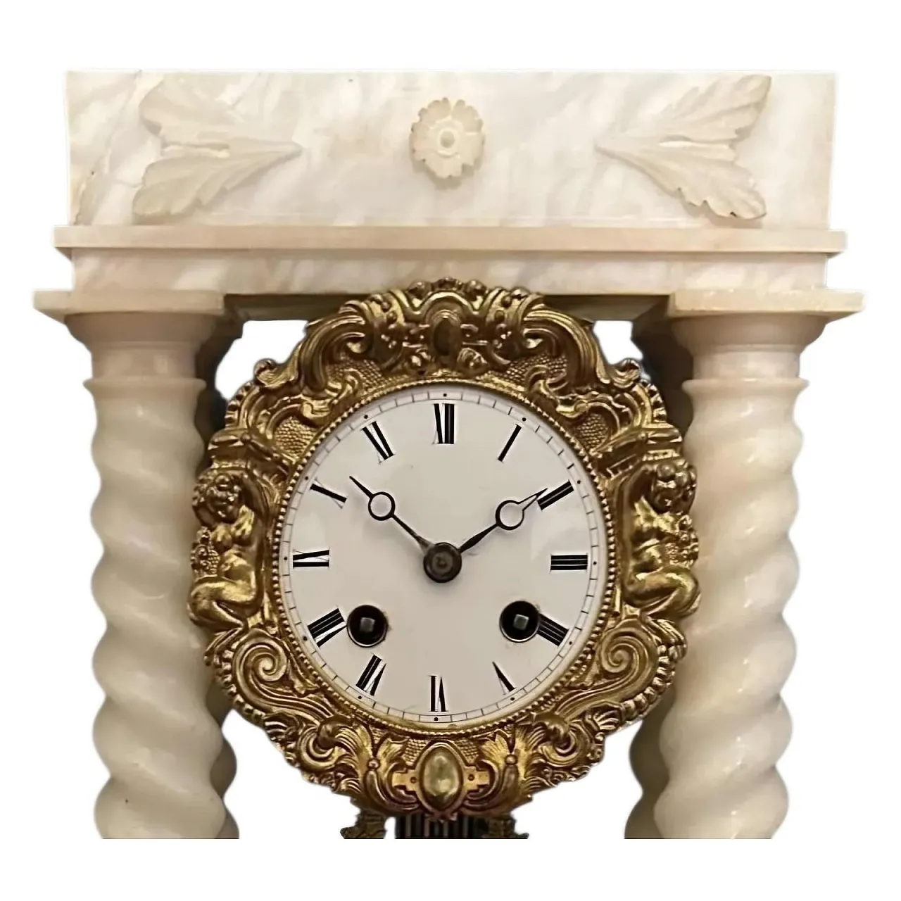 Marble French Mantel Clock, 19th Century 7