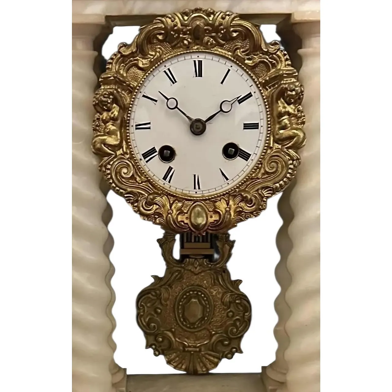 Marble French Mantel Clock, 19th Century 10