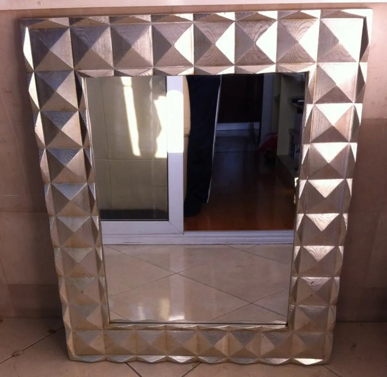 Specchio argentato postmoderno geometrico - metà del XX secolo 5
