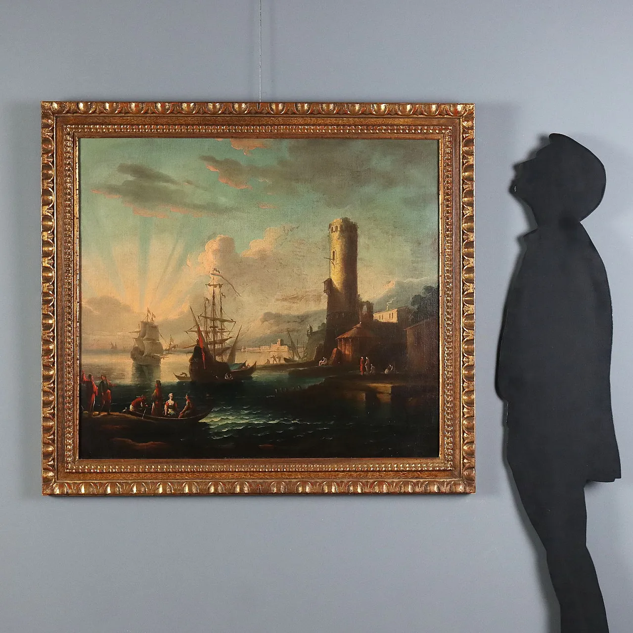 Dipinto Scena di Porto, '900 2