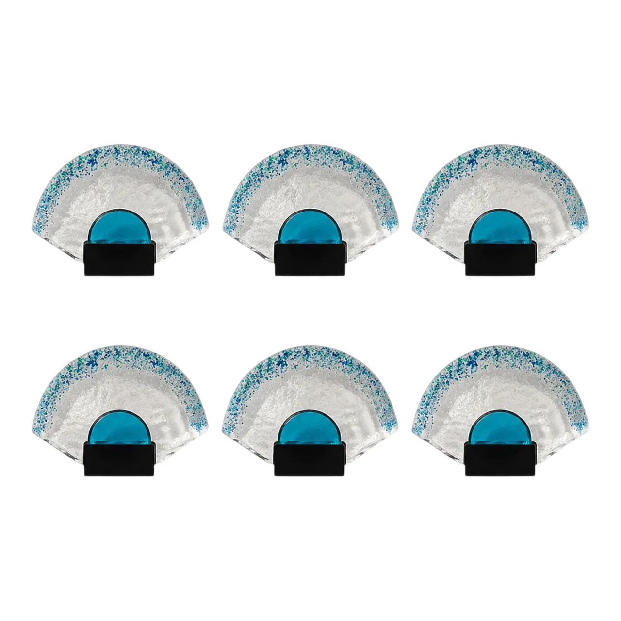 Set of Six Postmodern Murano Glass Wall Light, Late 20th Century 1