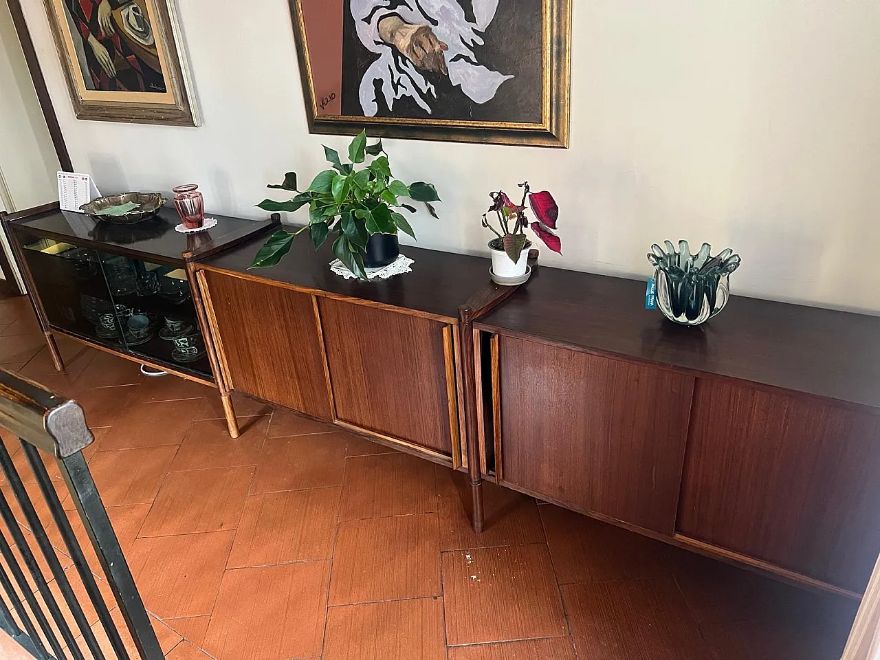 Wooden sideboard by Fukou Hirozi for Gavina, 1960s 3
