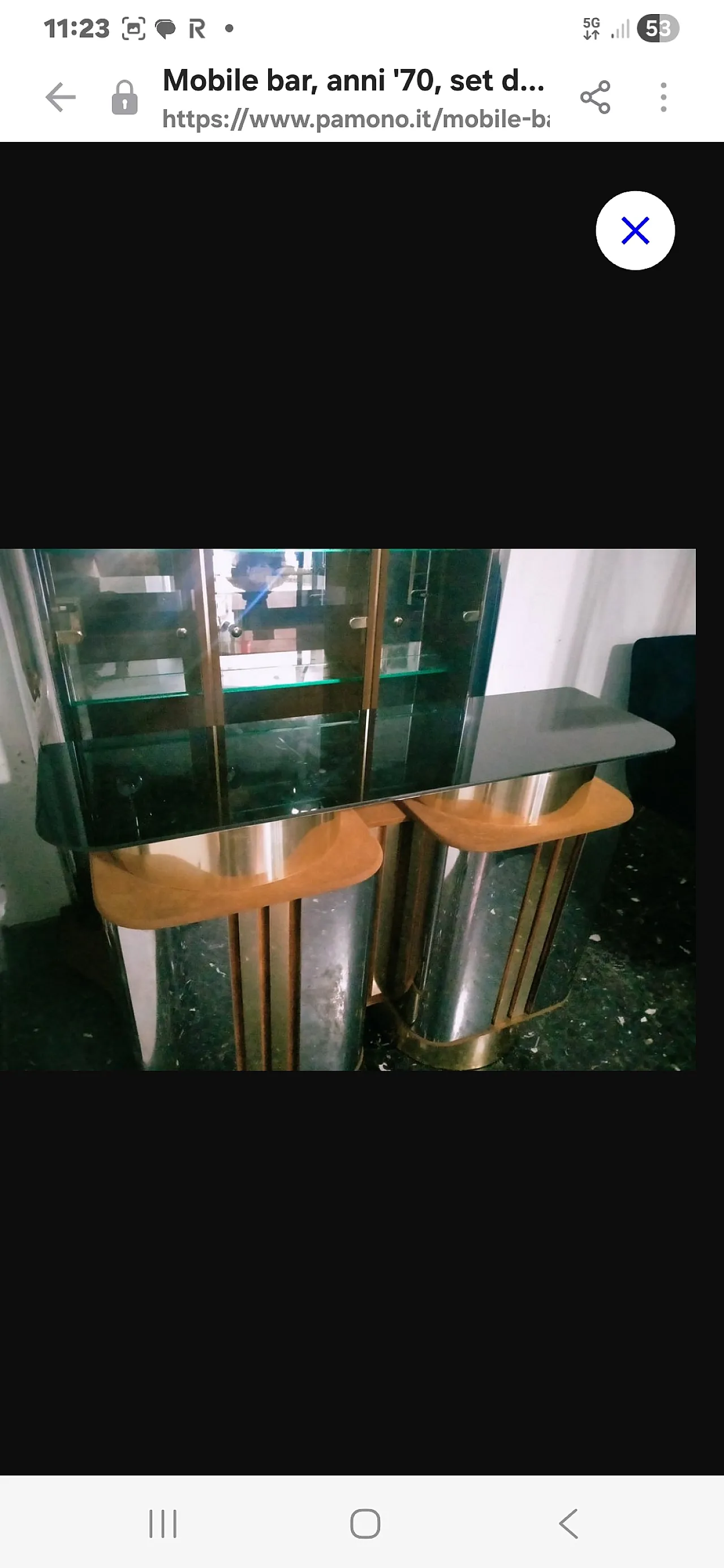 Two body Bar with Stools by Willy Rizzo, 1970s 11