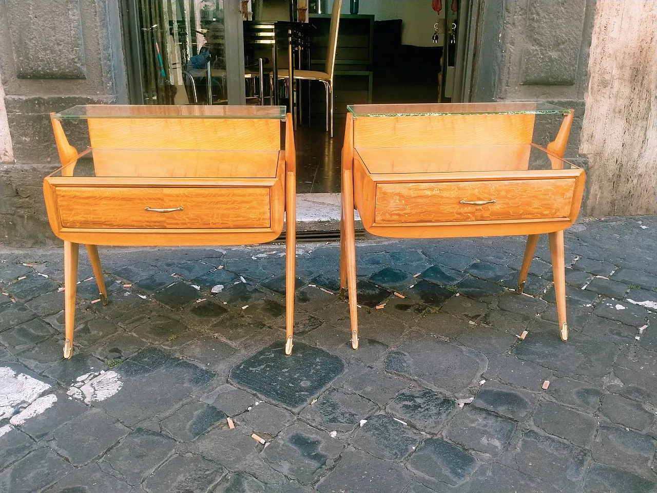 Pair of nightstands by Ico e Luisa Parisi, 1950s 12