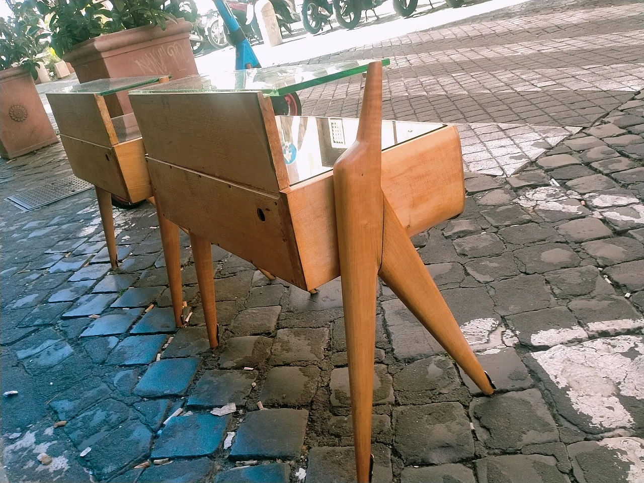 Pair of nightstands by Ico e Luisa Parisi, 1950s 14