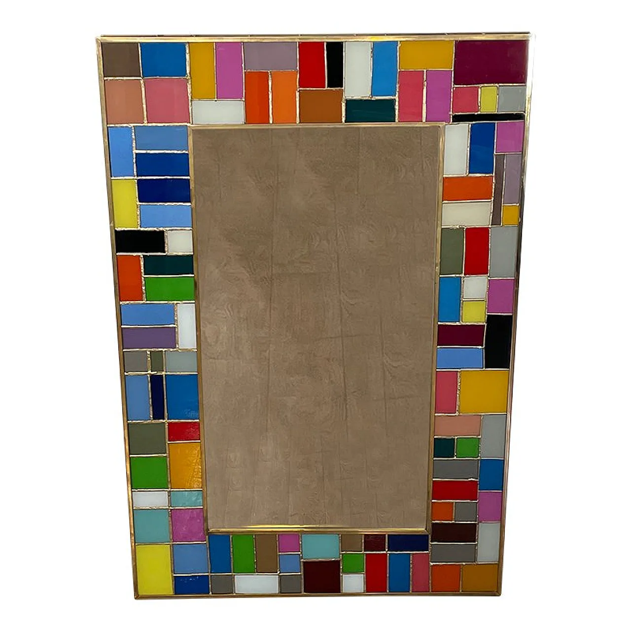 Specchio in cartoncino di vetro, anni '80 2