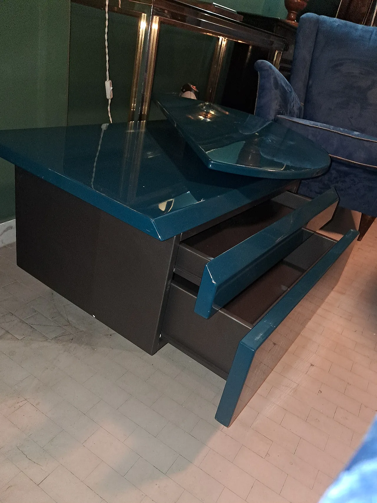 Pair of nightstands by Giovanni Offredi for Saporiti, 1980s 5