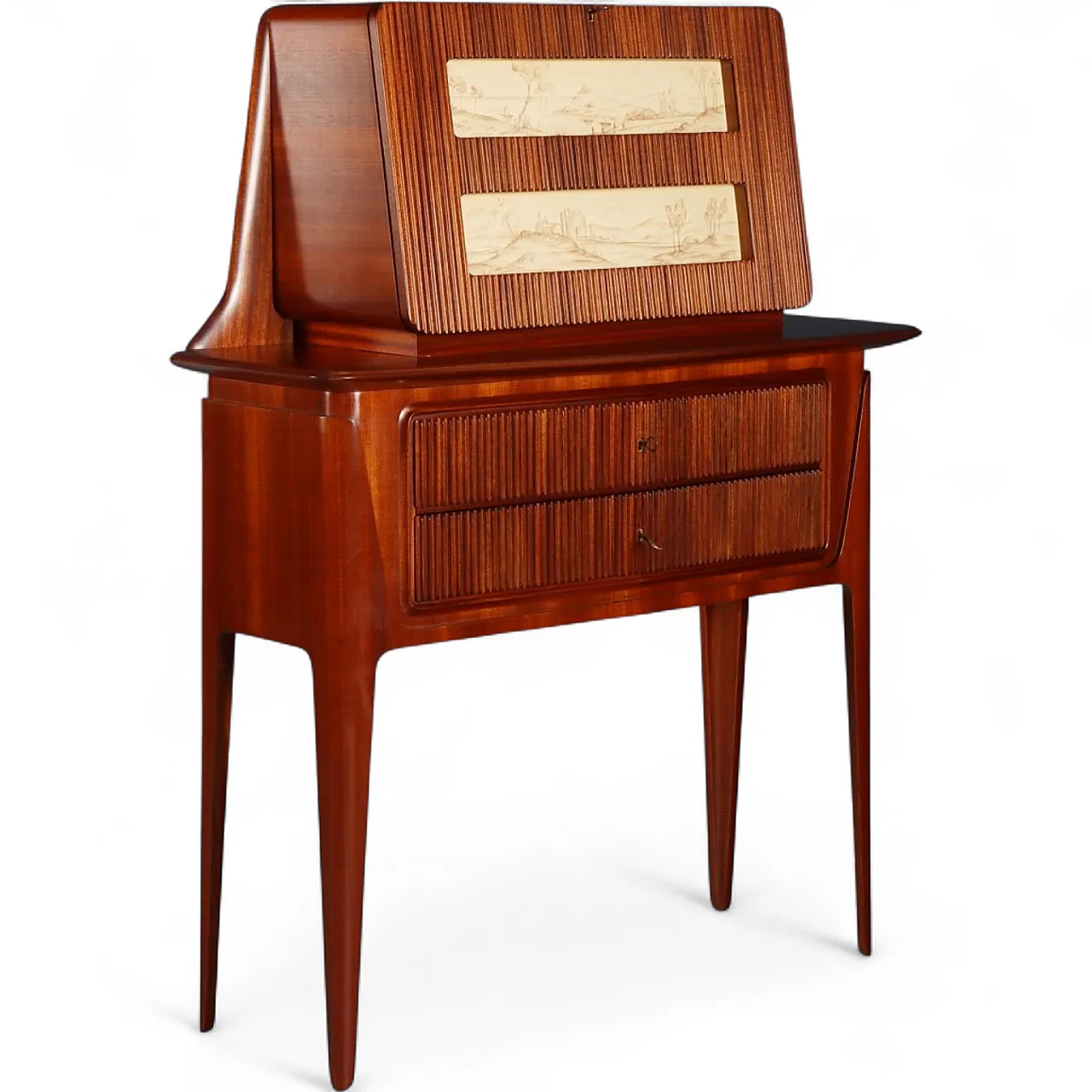 Mobile bar in legno, anni '50 11
