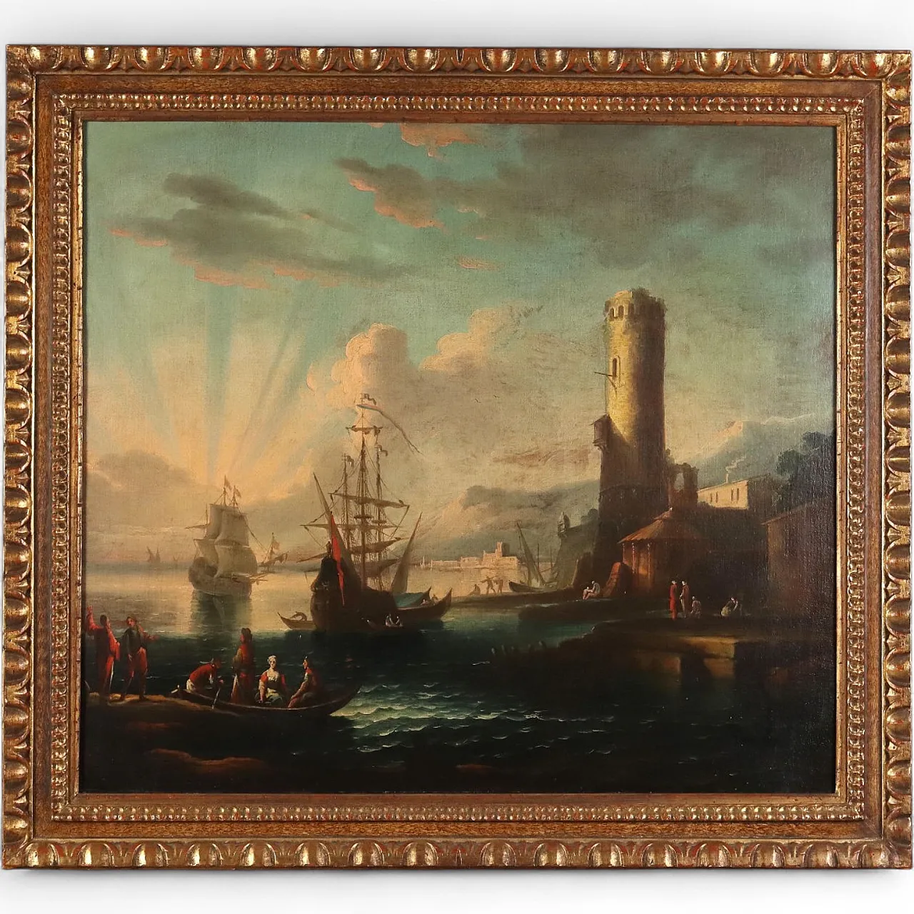 Dipinto Scena di Porto, '900 11
