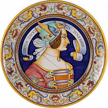 Piatto in Maiolica di Deruta Manifattura Fratelli Mari, '900