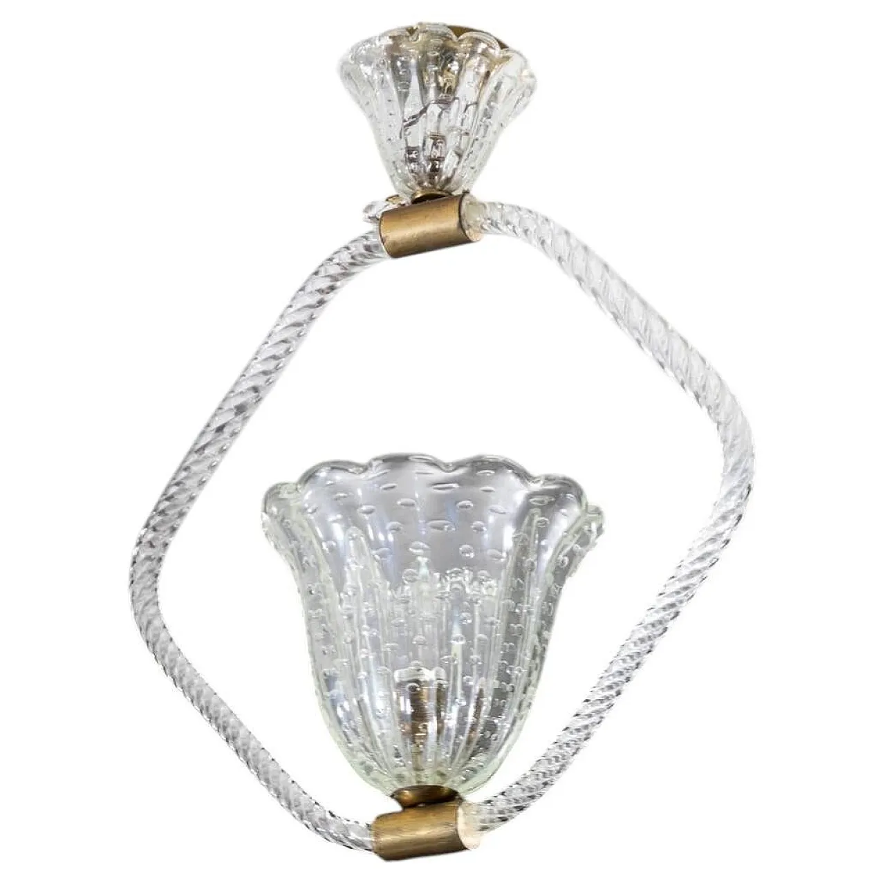 Barovier&Toso, lampada a sospensione, anni '40 1