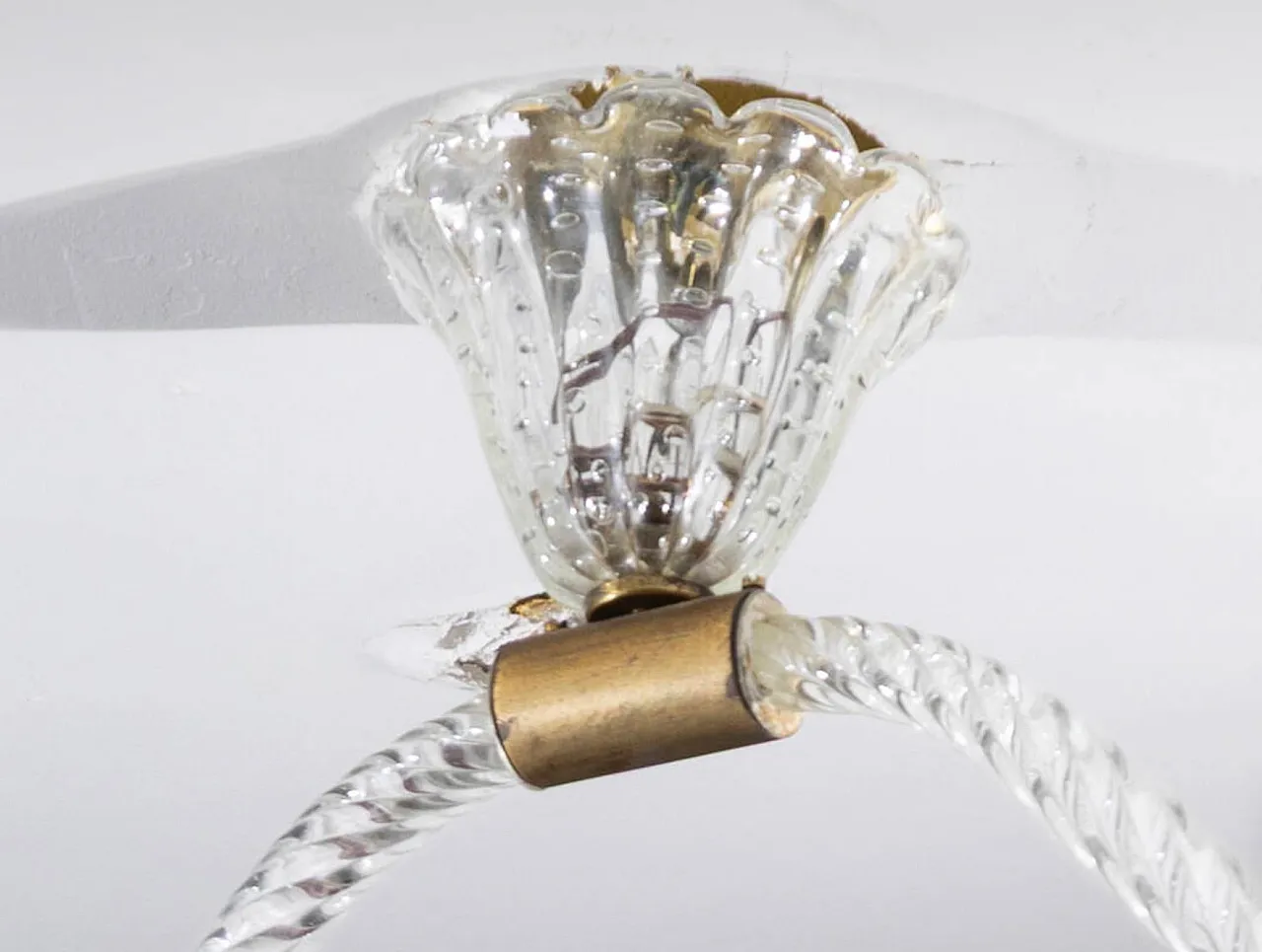 Barovier&Toso, lampada a sospensione, anni '40 2